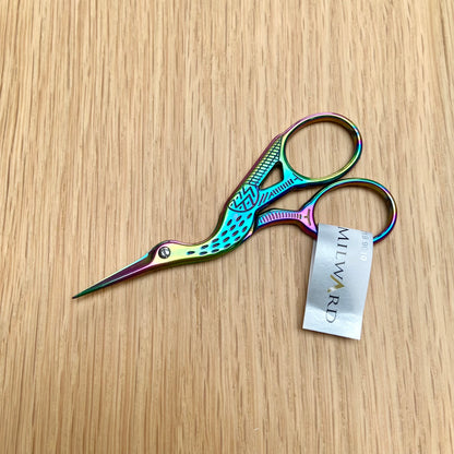 Milward Rainbow Stork Embroidery Scissors