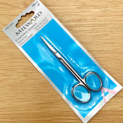 Milward Curved Silver Embroidery Scissors