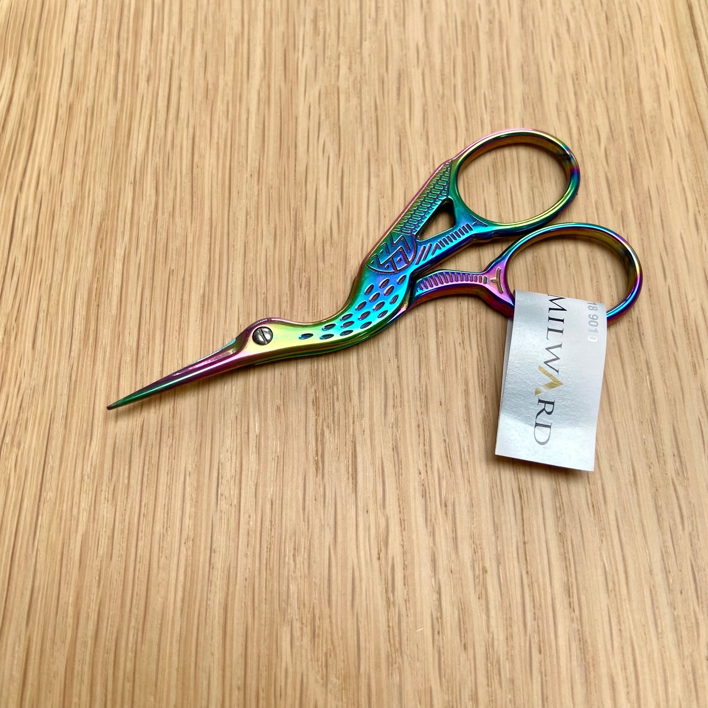 Milward Rainbow Stork Embroidery Scissors