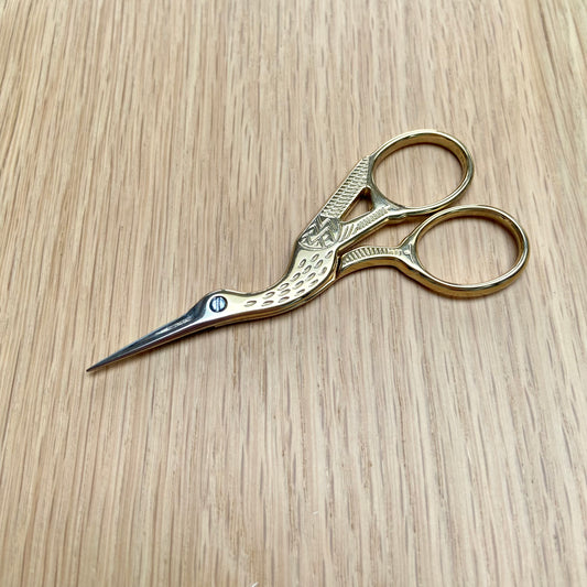 Milward Gold Stork Embroidery Scissors