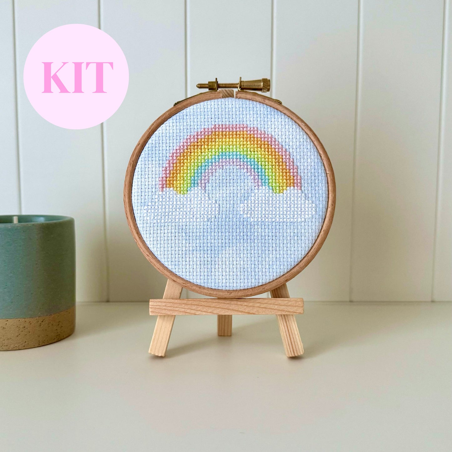 Over the Rainbow Blue Sky Cross Stitch Kit