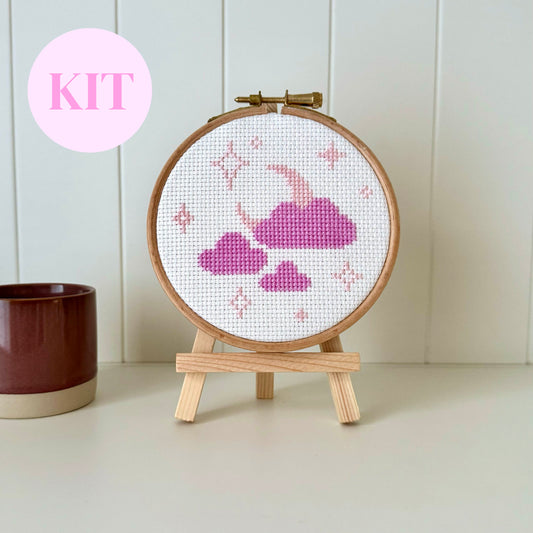 Moon and Stars Cross Stitch Kit