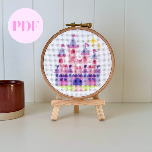 Fairytale Castle Cross Stitch Pattern – PDF Download