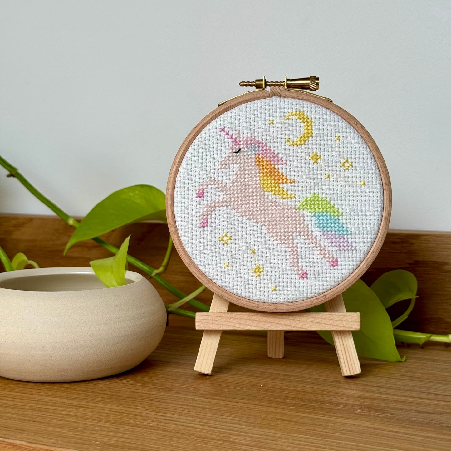 Sparkle the Leaping Unicorn Cross Stitch Kit