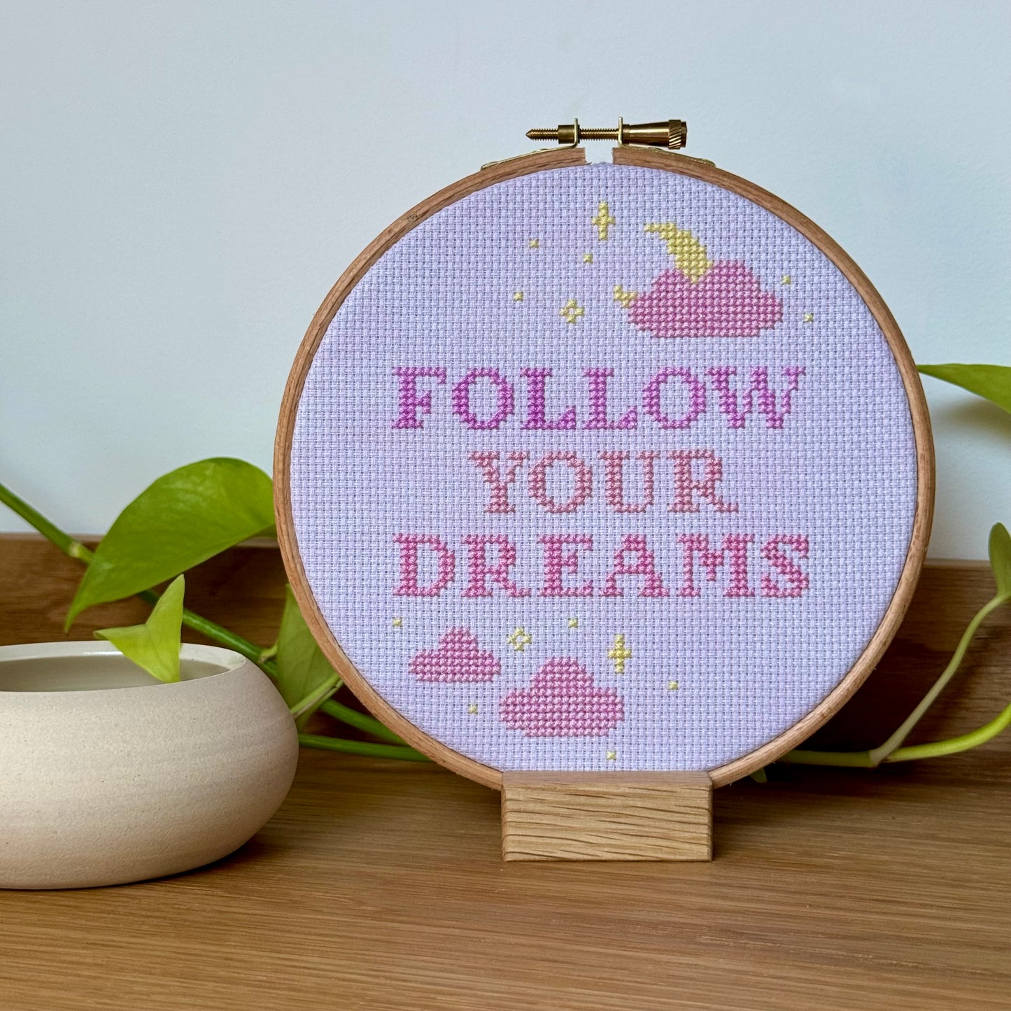 Follow your Dreams Cross Stitch Pattern – PDF Download