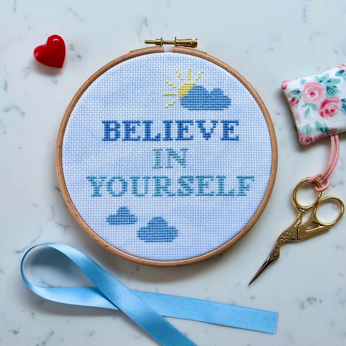 Believe in Yourself Cross Stitch Pattern – PDF Download