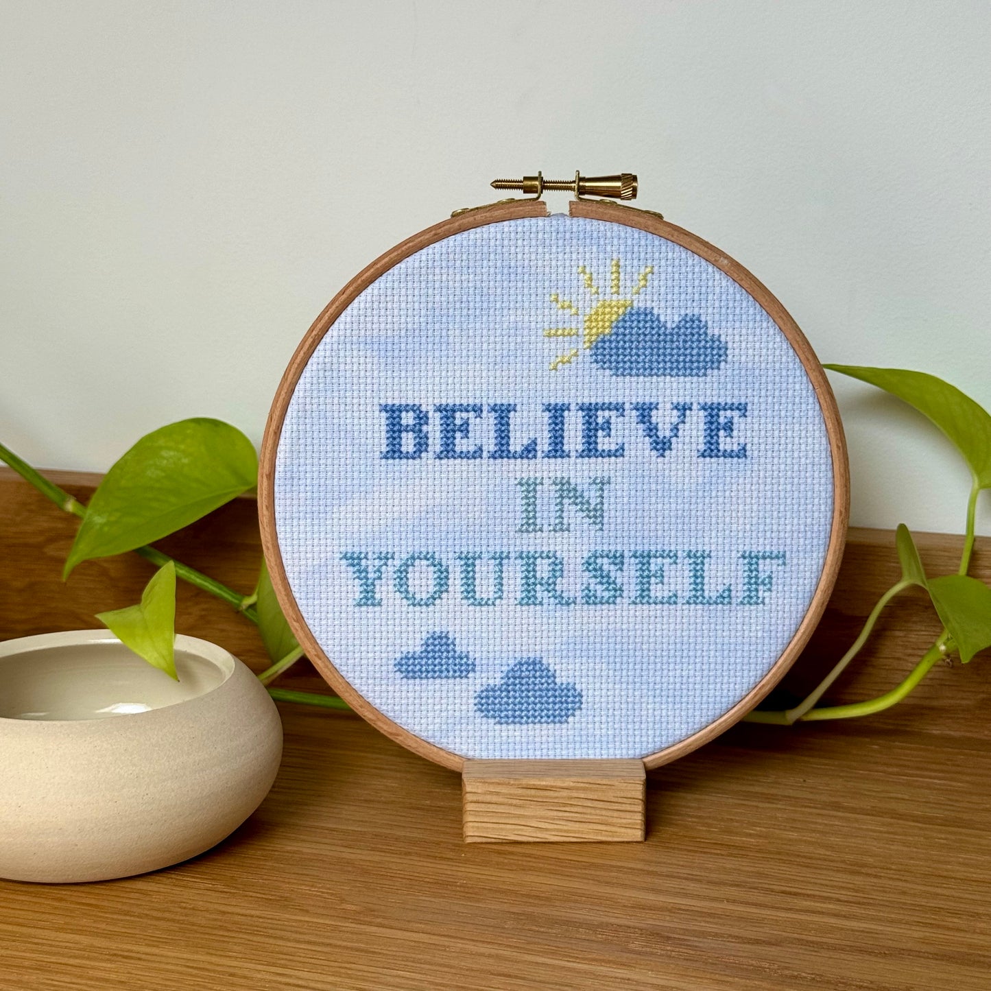 Believe in Yourself Cross Stitch Pattern – PDF Download