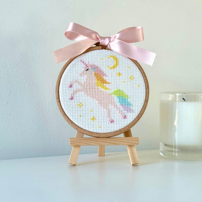 Sparkle the Leaping Unicorn Cross Stitch Kit