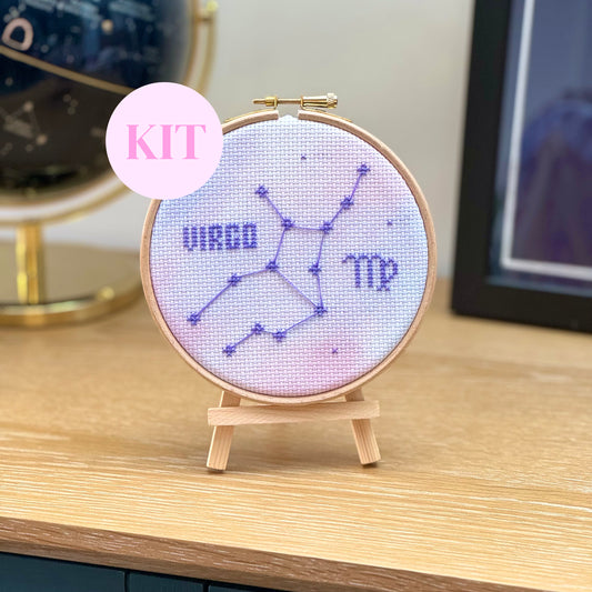 Virgo Constellation Galaxy Cross Stitch Kit