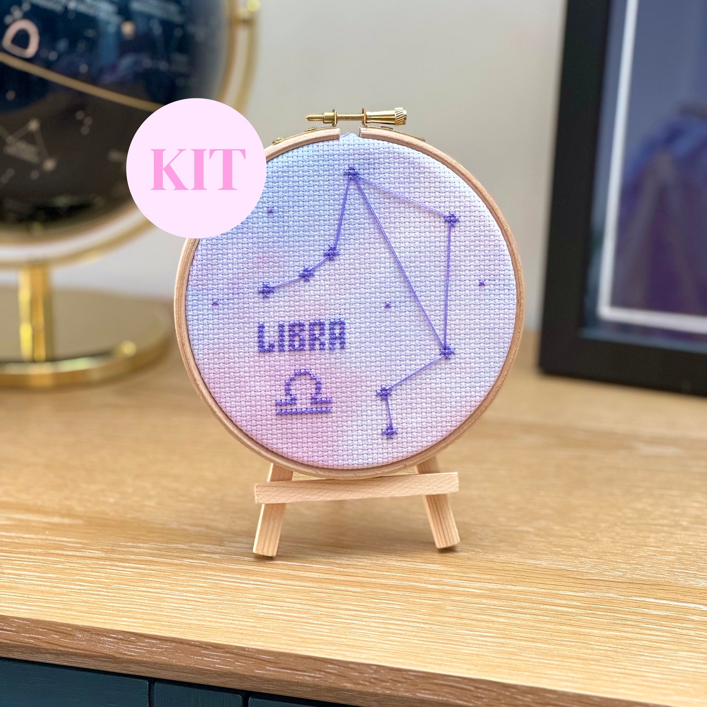 Libra Constellation Galaxy Cross Stitch Kit