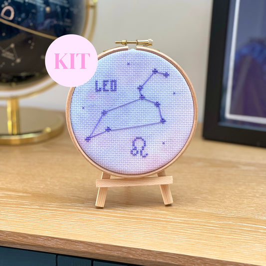 Leo Constellation Galaxy Cross Stitch Kit