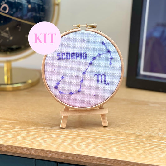 Scorpio Constellation Galaxy Cross Stitch Kit