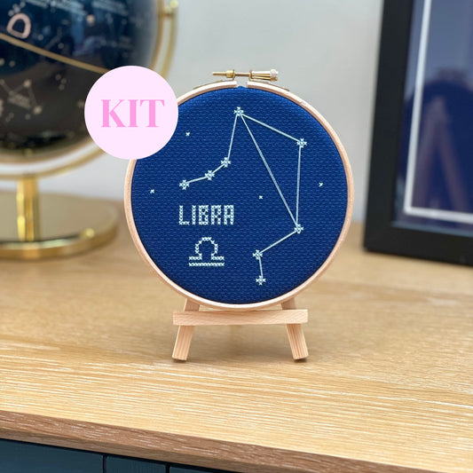 Libra Constellation Night Sky Cross Stitch Kit