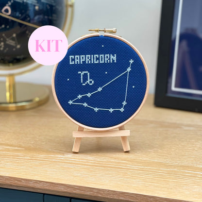 Capricorn Constellation Night Sky Cross Stitch Kit