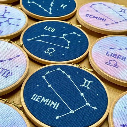 Gemini Constellation Galaxy Cross Stitch Kit